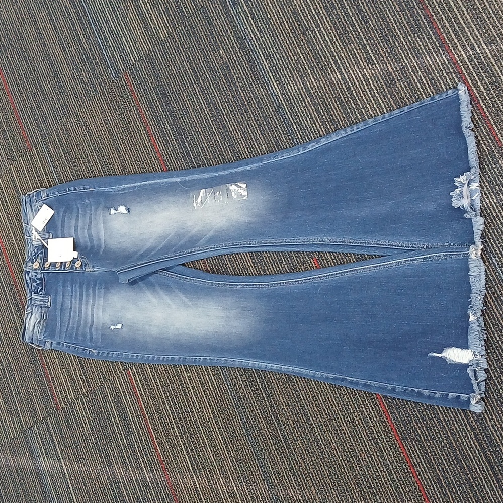 NWT KanCan Jeans high rise flare 28Wx33L - Picture 2 of 9